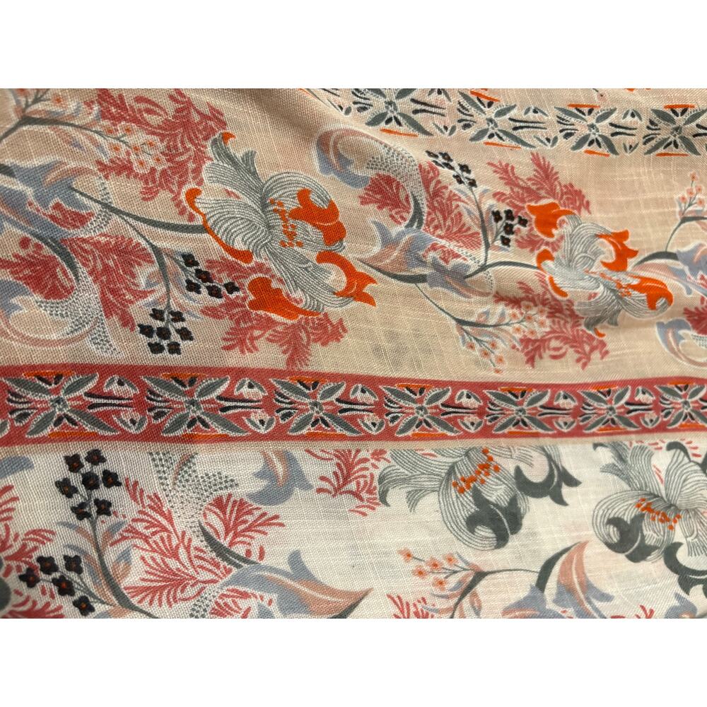 Boho Floral Midi Open Front Lightweight Kimono Du… - image 13